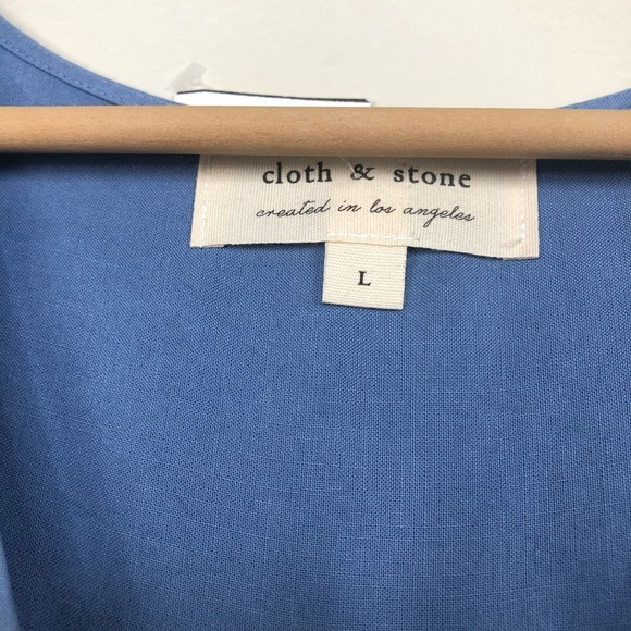 ❎SOLD Cloth & Stone Wide Leg Jumpsuit Wrap Breezy - Picture 8 of 15